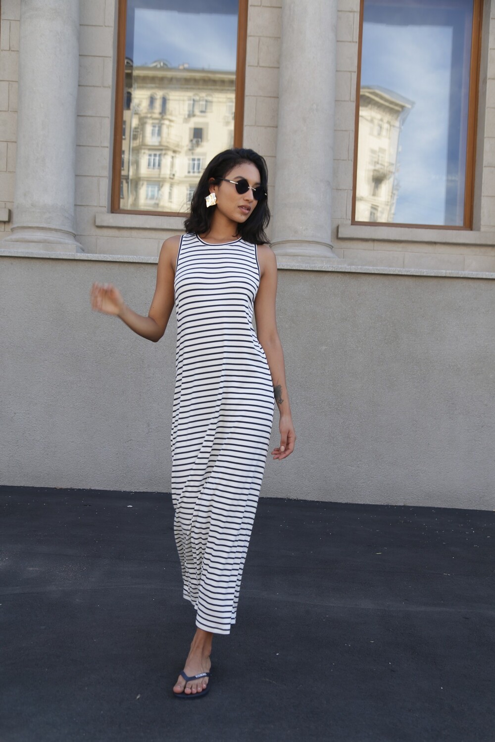 Striped T-shirt dress