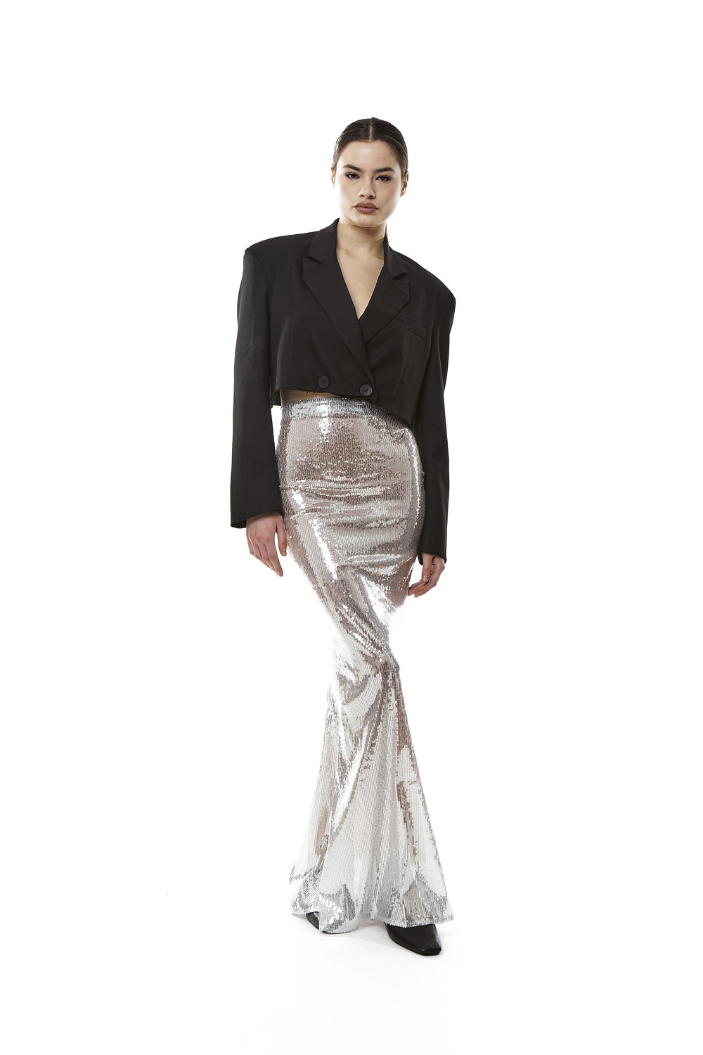 Fish skirt with sequins