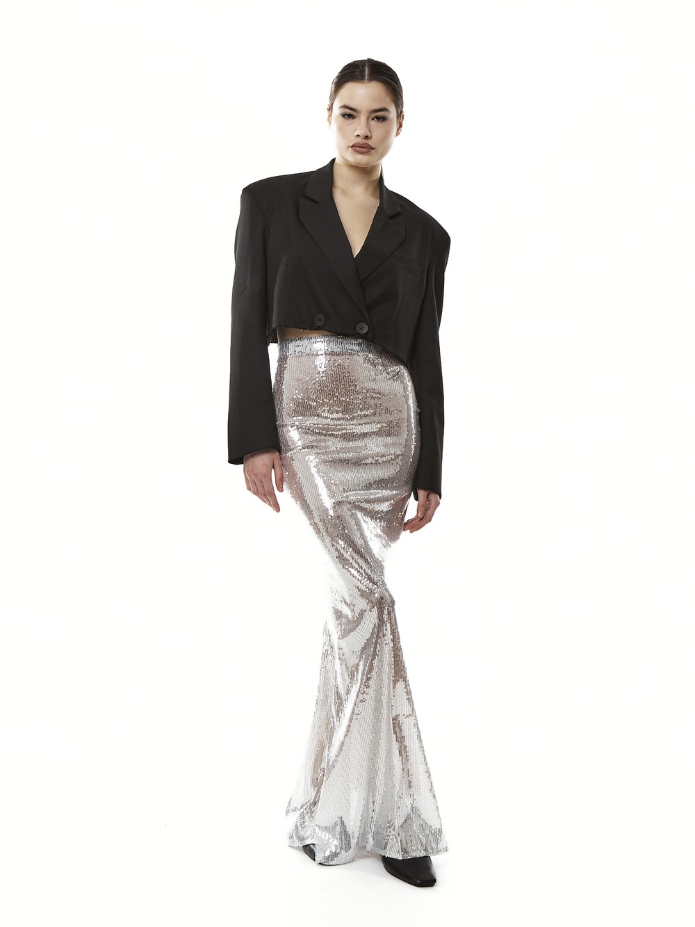 Fish skirt with sequins
